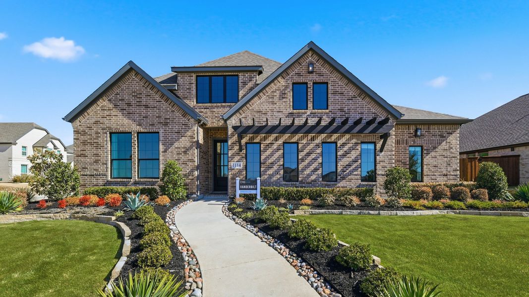 Front exterior of a home in the Westside Preserve Classic community, located in Midlothian, TX (Image 4).