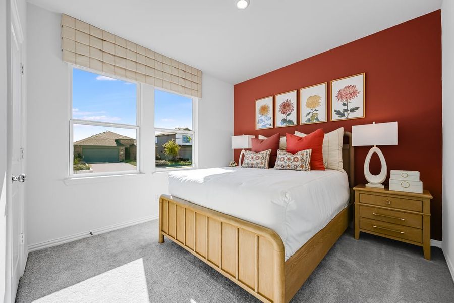 Furnished interior in a model home at Madero 50s in Fort Worth (Image 121).