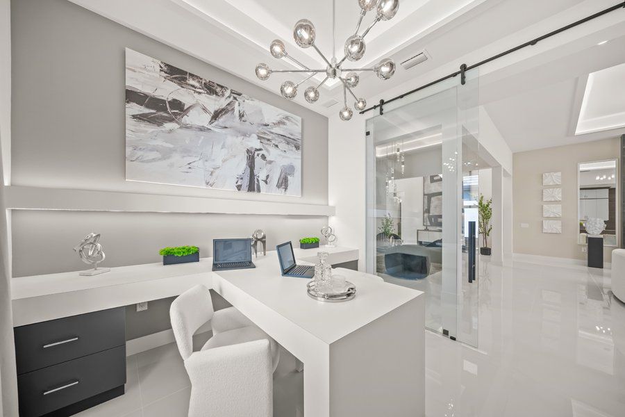 Furnished interior in a model home at Palmera at Wellen Park in Venice (Image 29).