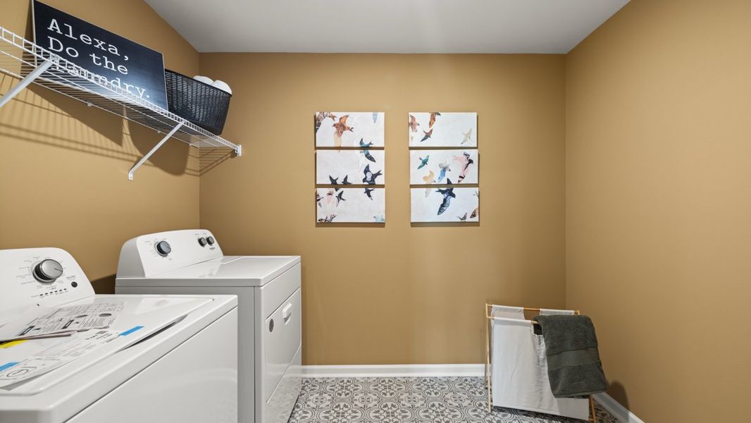 Furnished interior in a model home at Hamptons at Riverwood East in Dallas (Image 25).