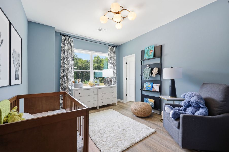 Furnished interior in a model home at The Knoll at White Oak in Garner (Image 11).