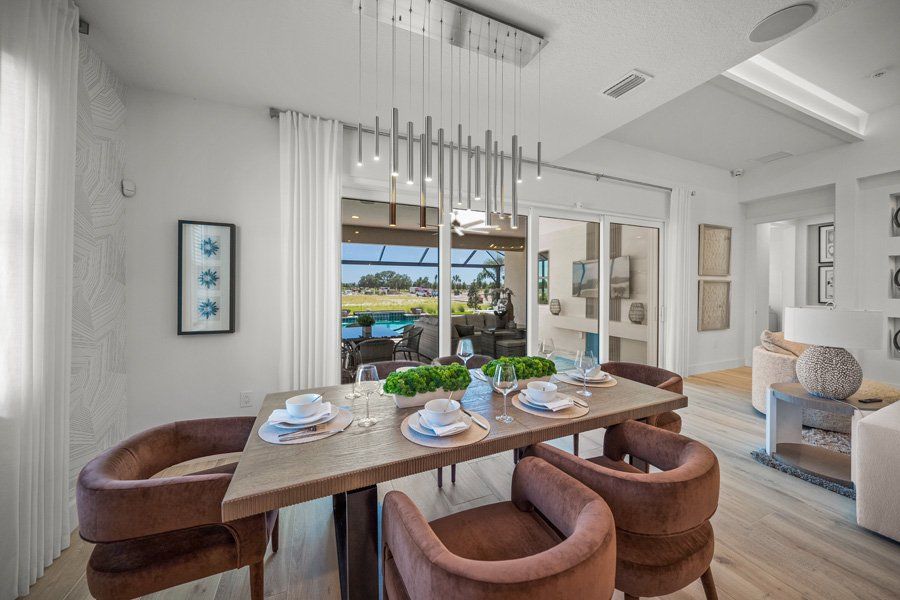 Furnished interior in a model home at Shellstone at Waterside in Sarasota (Image 44).
