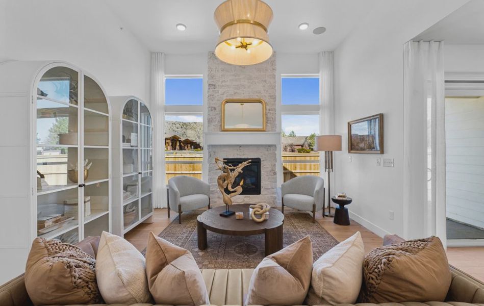 Furnished interior in a model home at Deer Creek in Littleton (Image 23).