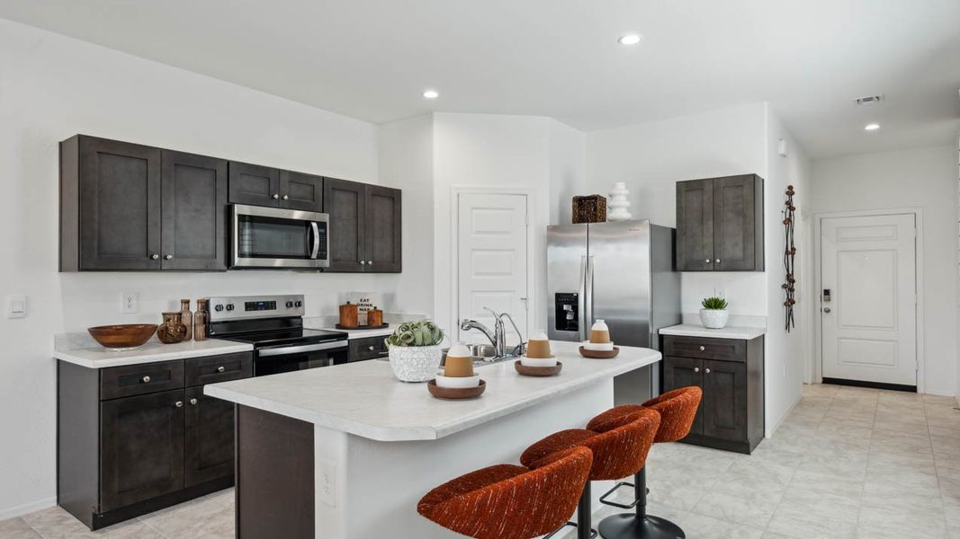 Furnished interior in a model home at Elena Trails in Maricopa (Image 3).