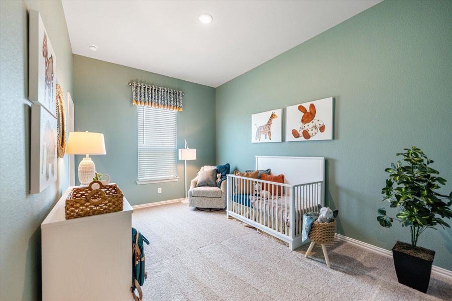 Furnished interior in a model home at Hillview Addition in Decatur (Image 28).