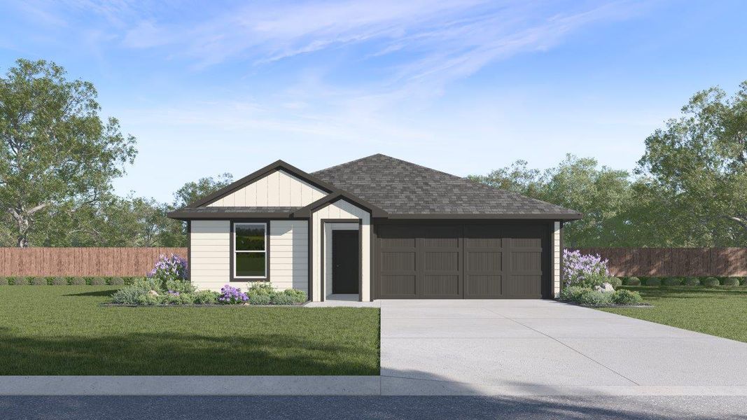 Front exterior of a home in the Whitetail Run community, located in Caldwell, TX (Image 1). Front exterior of a home in the Whitetail Run community, located in Caldwell, TX (Image 1).