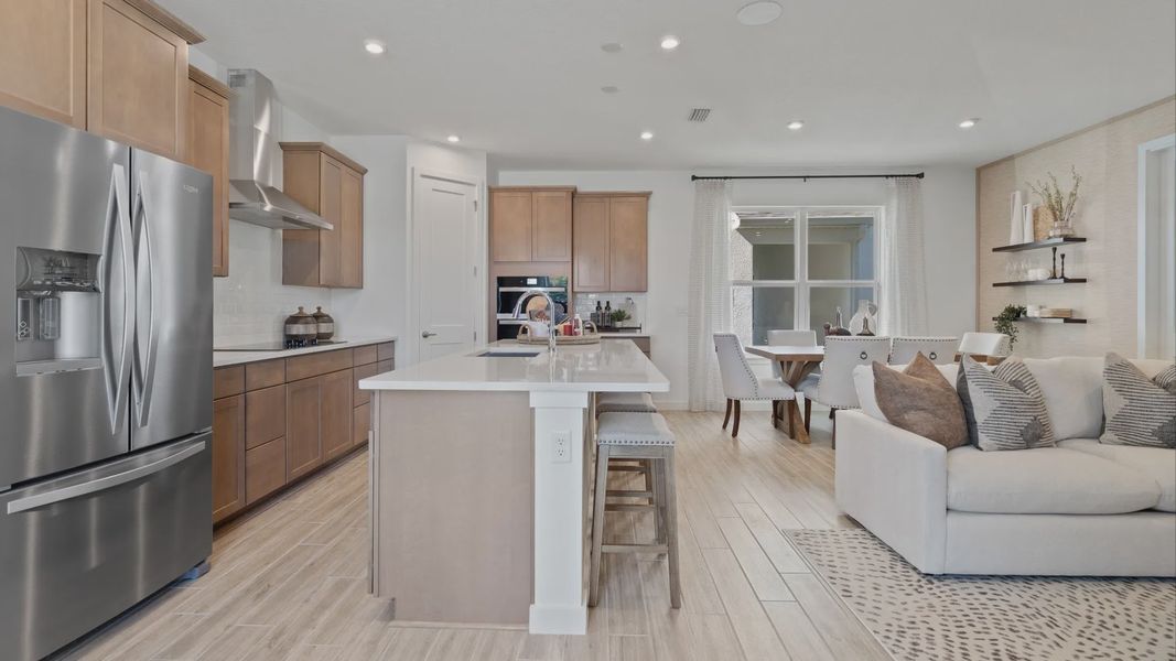 Open concept main floor of the Clementine is perfect for entertaining.