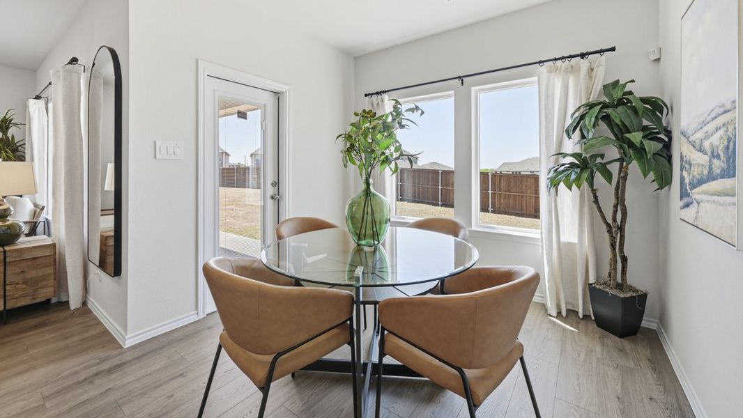 Furnished interior in a model home at Sanger Circle in Sanger (Image 60).