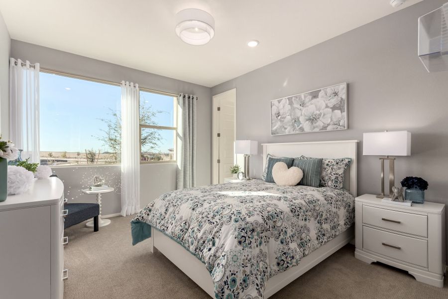 Furnished interior in a model home at Agave Springs at Teravalis in Buckeye (Image 28).
