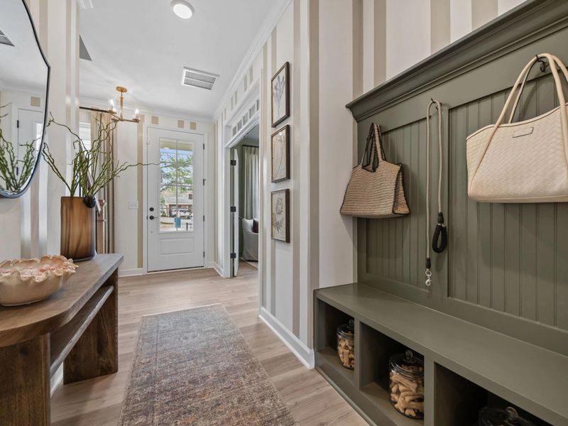 Furnished interior in a model home at Camden Park in Knightdale (Image 10).