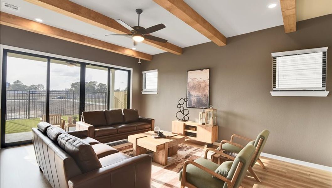 Furnished interior in a model home at Summer Place  35' in Montgomery (Image 39).