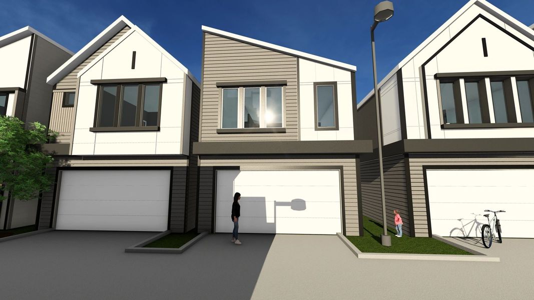 Front exterior of a home in the Jesselton Square at Creekmont community, located in Houston, TX (Image 7). Front exterior of a home in the Jesselton Square at Creekmont community, located in Houston, TX (Image 7).