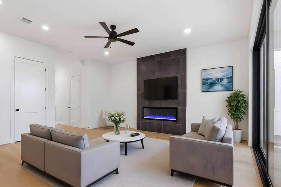 Furnished interior in a model home at Courtyard in Houston (Image 6). Furnished interior in a model home at Courtyard in Houston (Image 6).