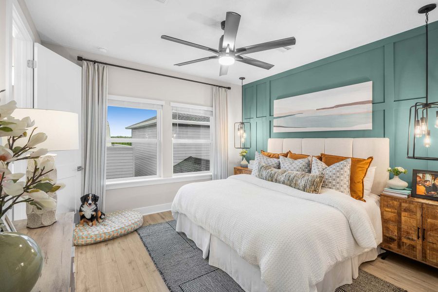 Furnished interior in a model home at Seven Pines 24' Rear Entry Townhomes in Jacksonville (Image 11). Furnished interior in a model home at Seven Pines 24' Rear Entry Townhomes in Jacksonville (Image 11).