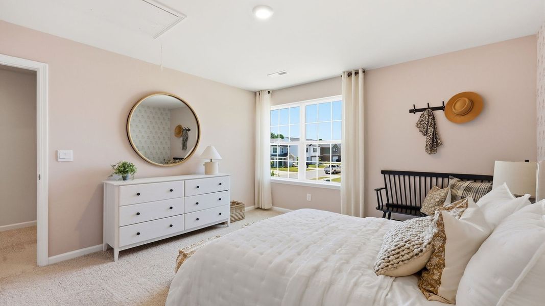 Furnished interior in a model home at Carter Ridge in Greenville (Image 28).