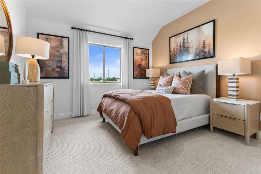 Furnished interior in a model home at River Ranch in Van Alstyne (Image 11).