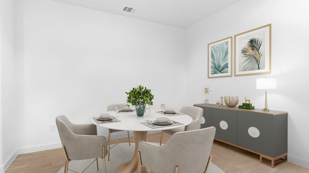 Furnished interior in a model home at Emberly in Beasley (Image 23).