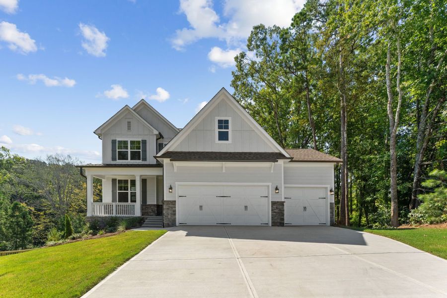 Front exterior of a home in the Riverwood community, located in Dallas, GA (Image 3). Front exterior of a home in the Riverwood community, located in Dallas, GA (Image 3).