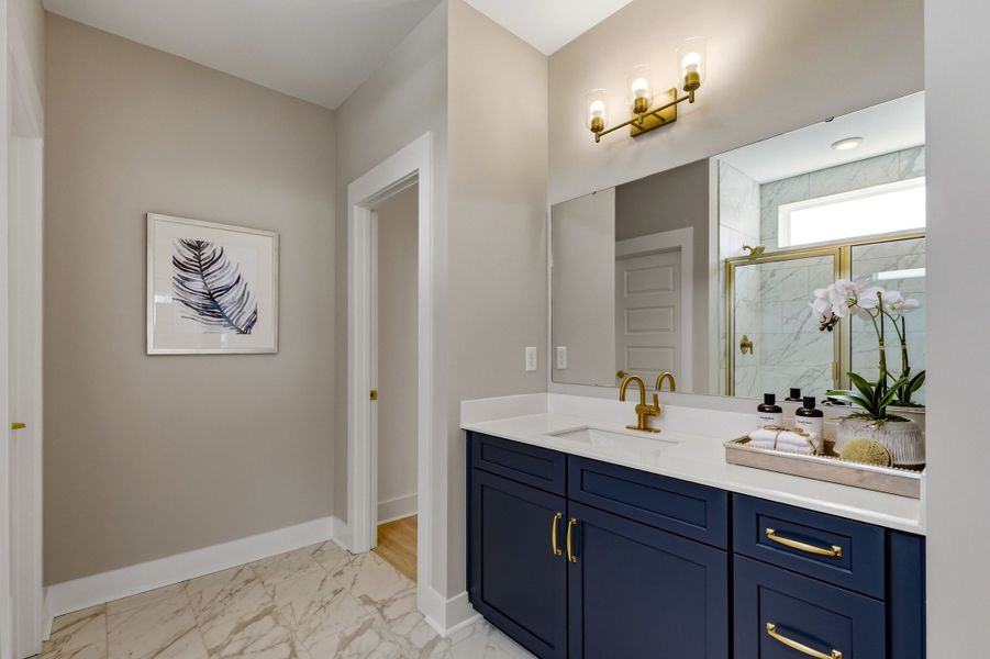 Furnished interior in a model home at Sunset Landing in Little River (Image 8).