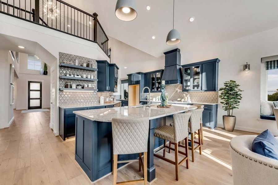Furnished interior in a model home at Goodland in Prairie Ridge in Venus (Image 20).