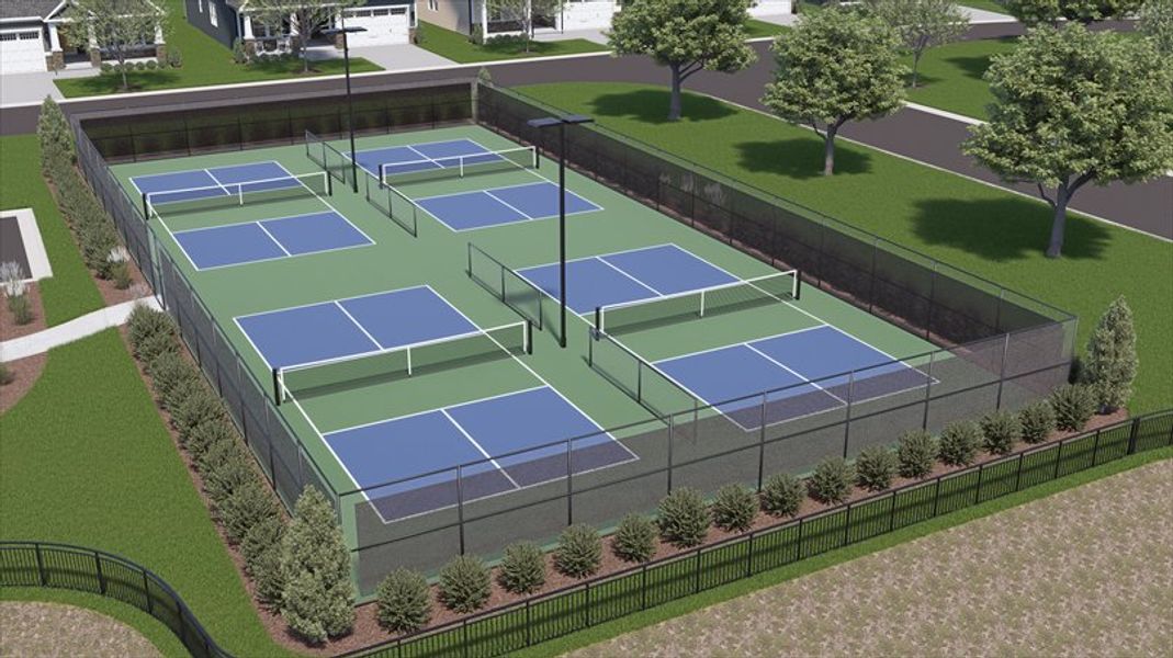 Challenge friends to a fun and friendly pickleball match close to home. Challenge friends to a fun and friendly pickleball match close to home.