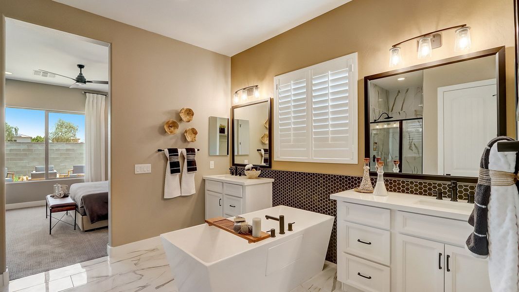 Furnished interior in a model home at Sycamore Farms in Surprise (Image 15).