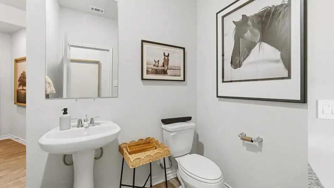 Furnished interior in a model home at Saddle Ridge Estates in Lytle (Image 19).