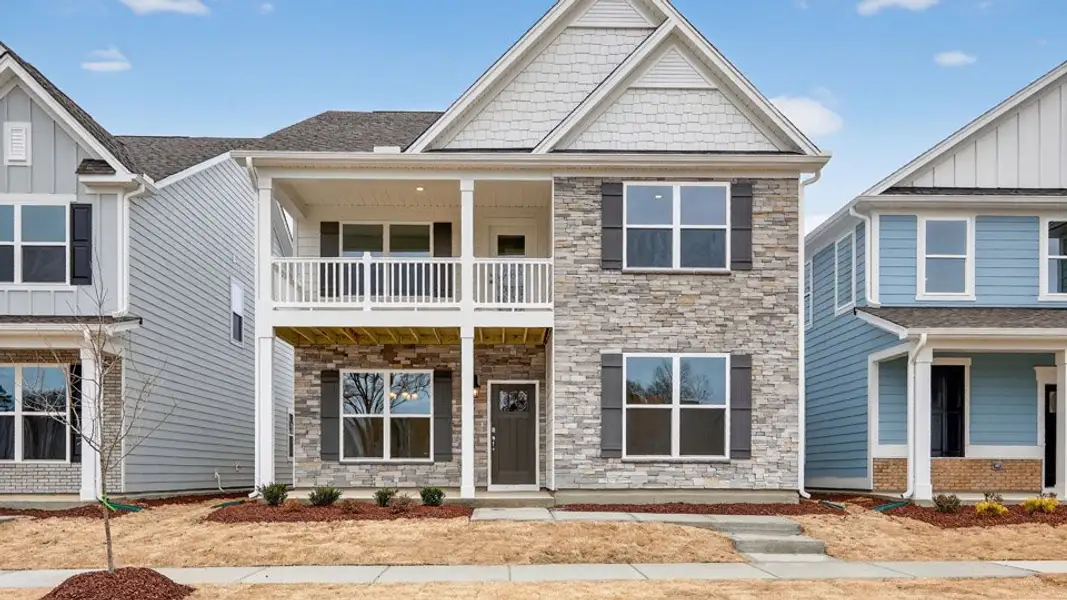 Front exterior of a home in the Madden West community, located in Fuquay Varina, NC (Image 4).