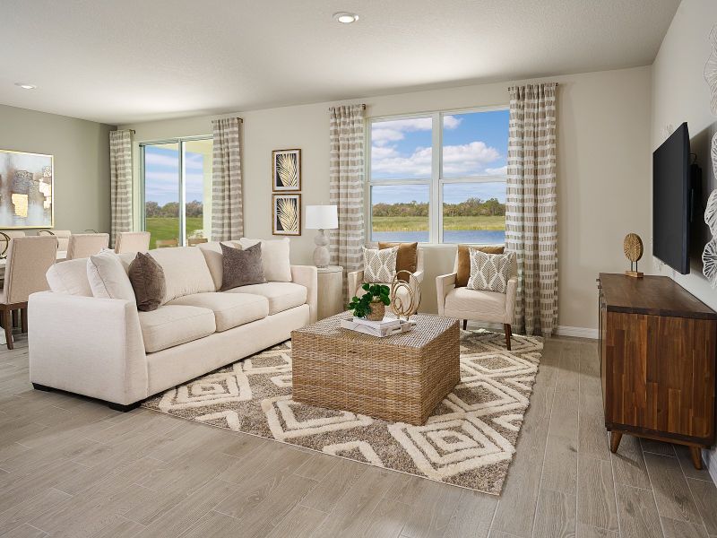 Furnished interior in a model home at Magnolia Bay - Classic Series in Nokomis (Image 7). Furnished interior in a model home at Magnolia Bay - Classic Series in Nokomis (Image 7).