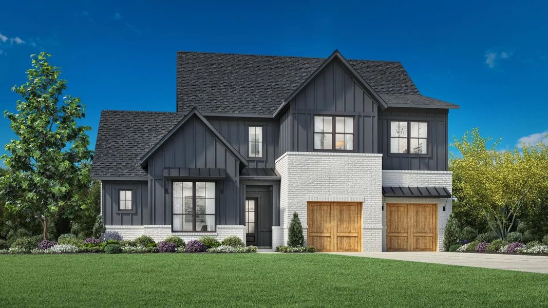 Street view of homes within the Landmark master-planned community in Denton, TX (Image 16).