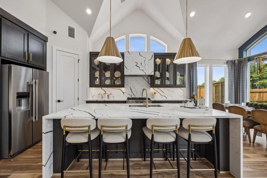 Furnished interior in a model home at Creekside at Elevon in Lavon (Image 12).