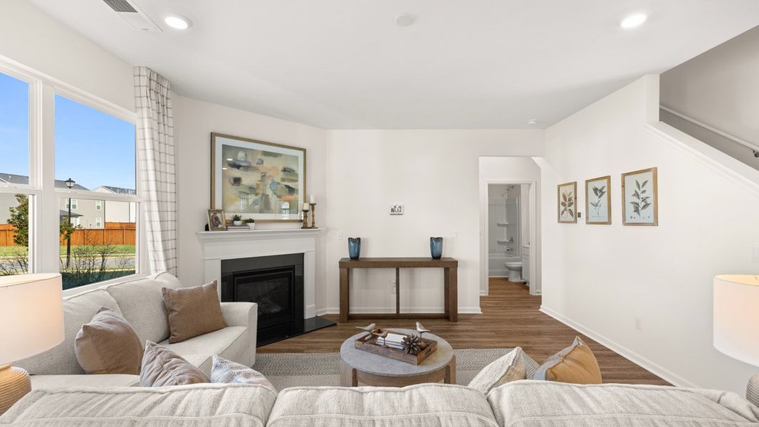 Furnished interior in a model home at Preserve at Dove Creek in Statham (Image 6).