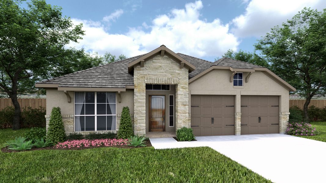 Front exterior of a home in the Two Step Farm community, located in Montgomery, TX (Image 9).
