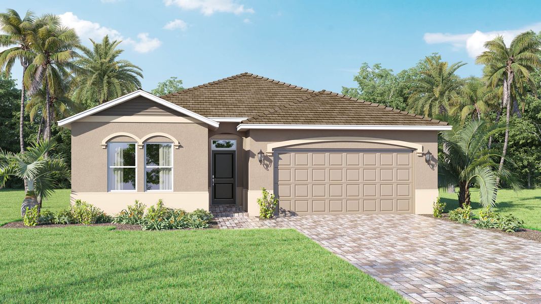 Front exterior of a home in the Cypress Bay West community, located in Palm Bay, FL (Image 21).
