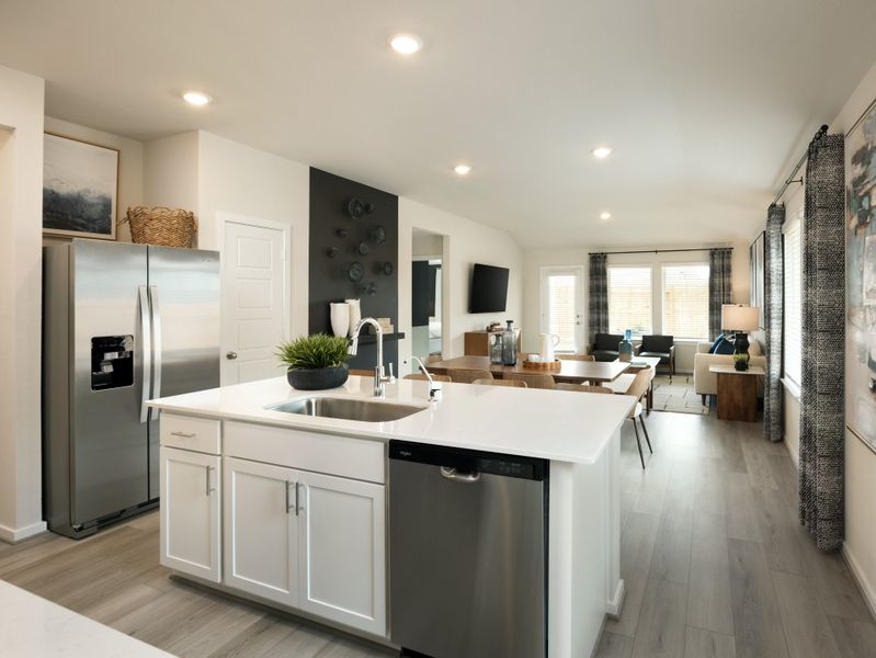 Furnished interior in a model home at Riviera Pines - Traditional Series in Huffman (Image 6).