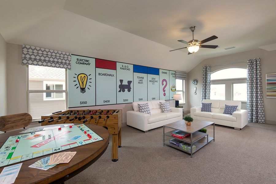 Furnished interior in a model home at Towne Lake 80' in Cypress (Image 21). Furnished interior in a model home at Towne Lake 80' in Cypress (Image 21).