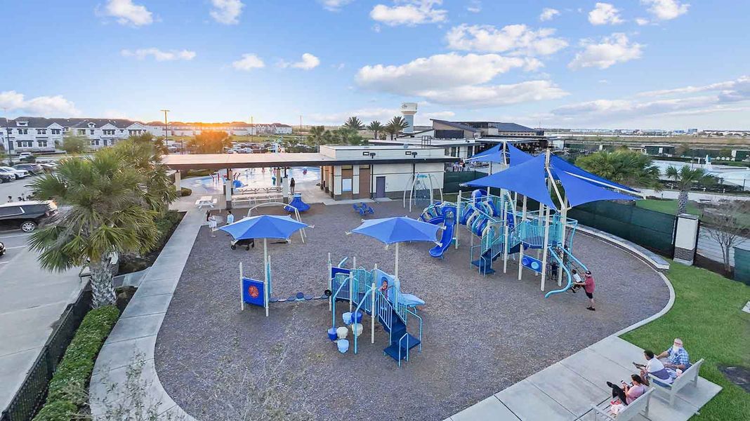 Aerial view of the Lago Mar community in Texas City, TX, showing layout and nearby surroundings (Image 14).