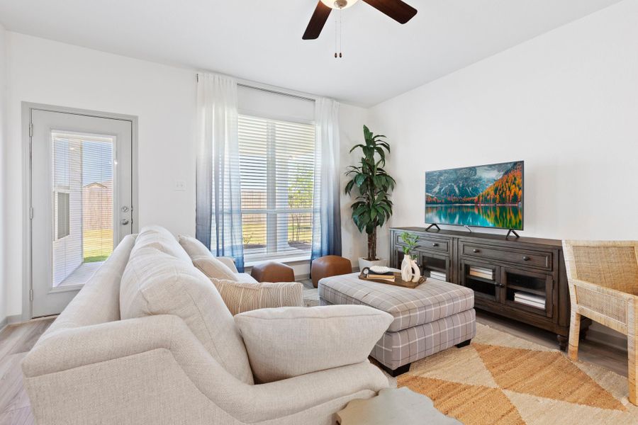 Furnished interior in a model home at Levy Crossing in Killeen (Image 14).