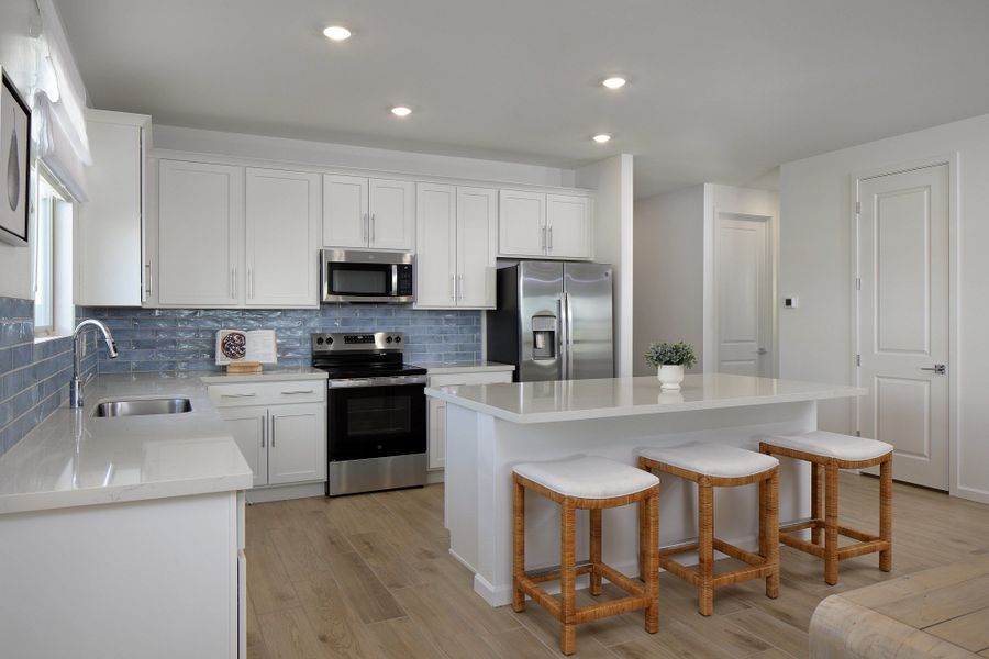 Furnished interior in a model home at Skyline Village in San Tan Valley (Image 4).