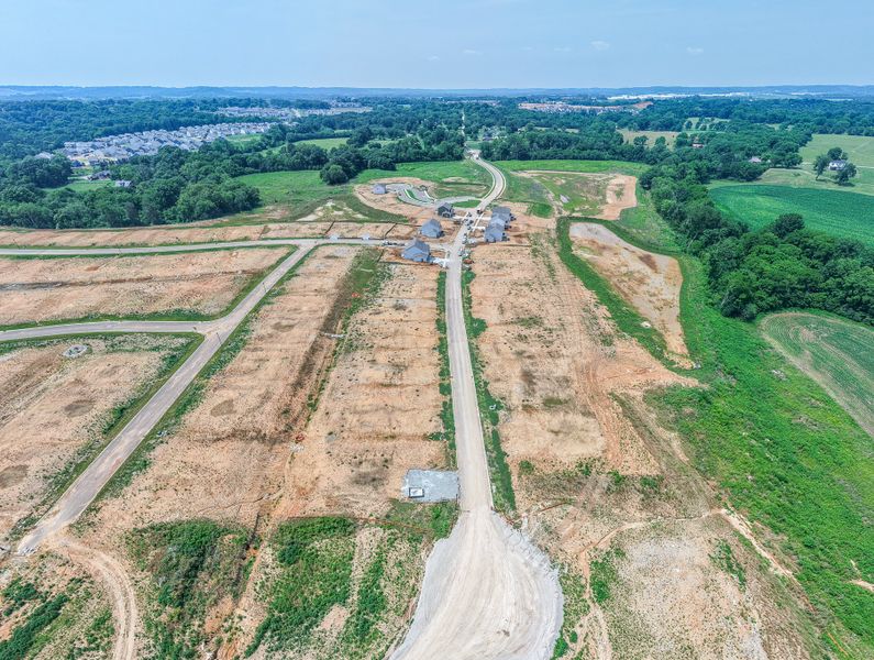 Site preparation and early development at The Landing at Greens Mill in Columbia, TN (Image 10).