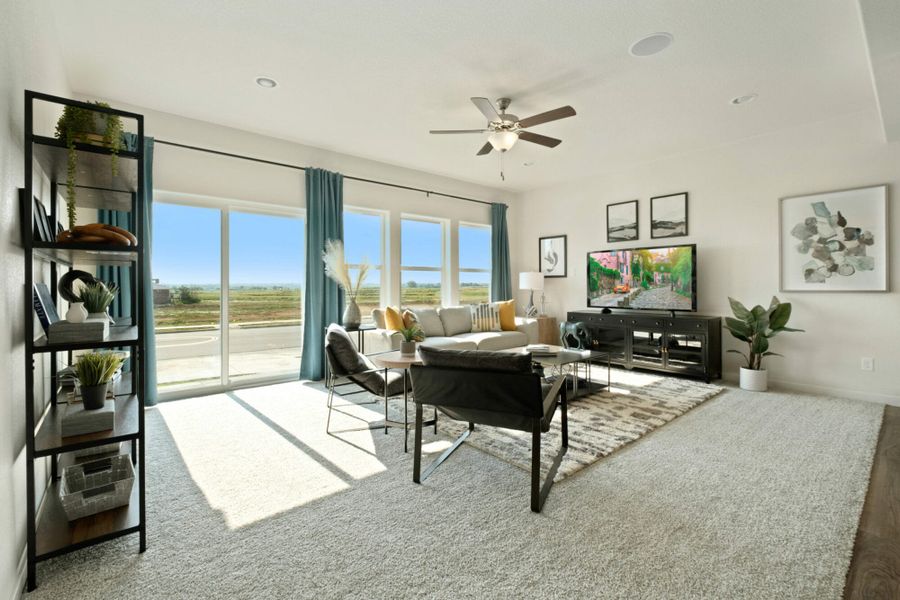 Furnished interior in a model home at Lochbuie Station in Lochbuie (Image 9). Furnished interior in a model home at Lochbuie Station in Lochbuie (Image 9).