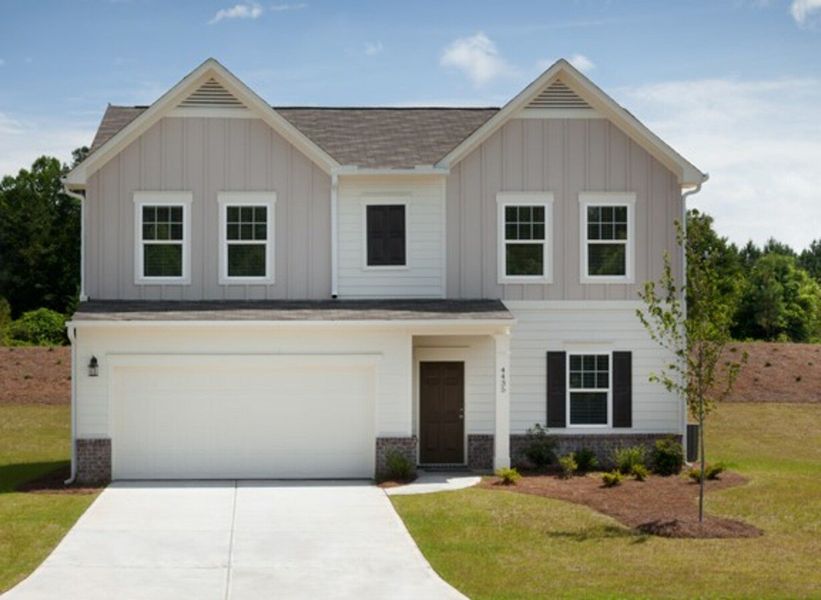 Front exterior of a home in the Casteel community, located in Bethlehem, GA (Image 3).