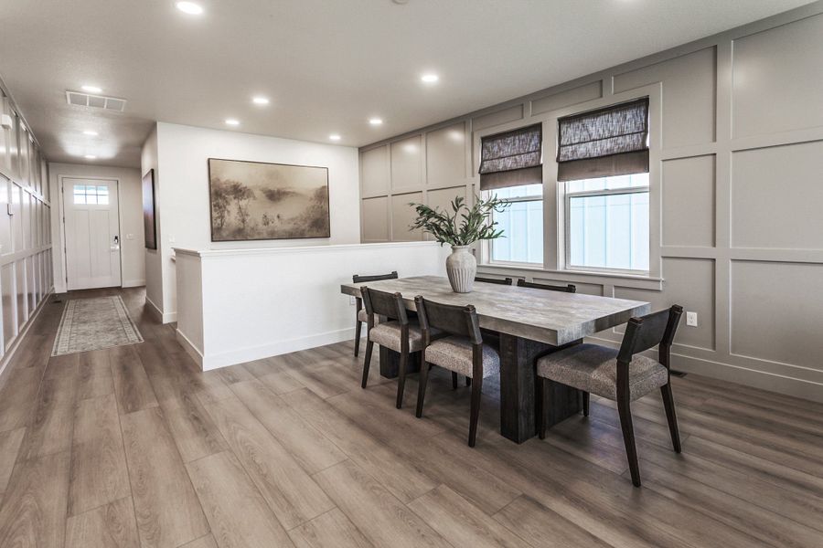 Furnished interior in a model home at Trailside Story Collection - Single Family Homes in Timnath (Image 70).