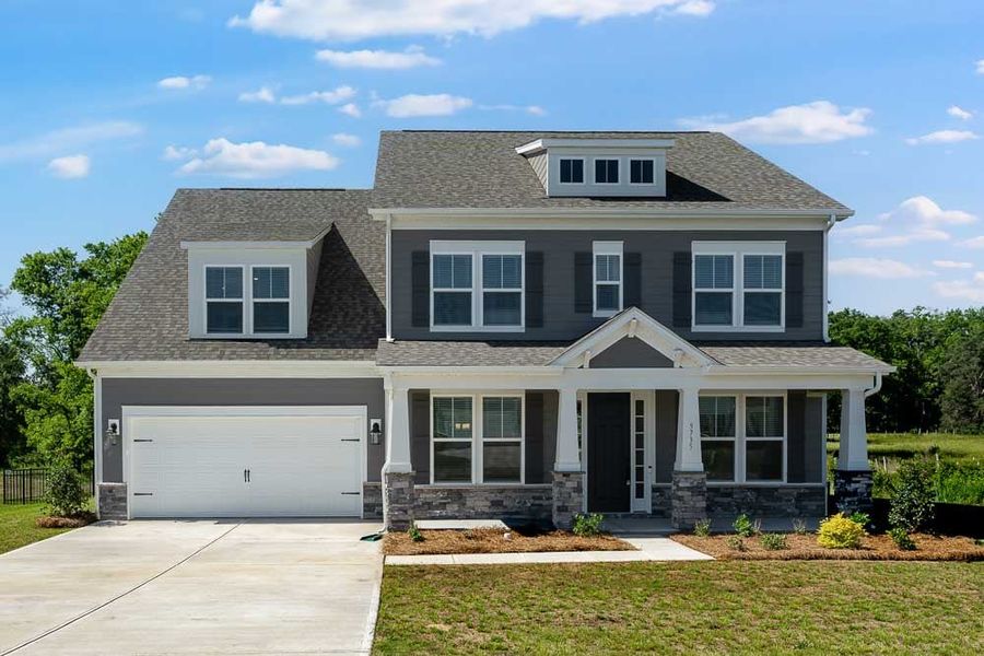 Front exterior of a home in the Allburn community, located in Concord, NC (Image 1).