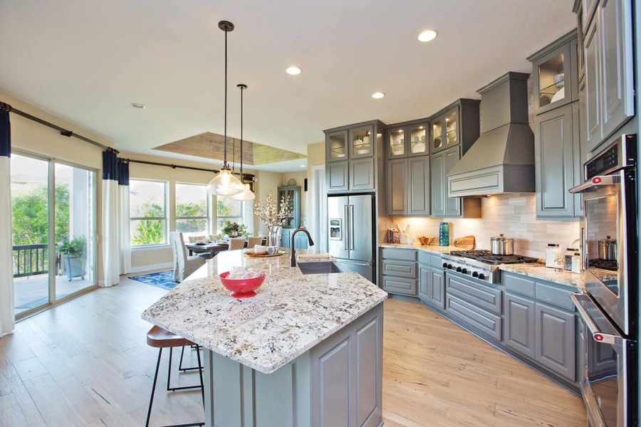 Furnished interior in a model home at Caliterra in Dripping Springs (Image 23). Furnished interior in a model home at Caliterra in Dripping Springs (Image 23).