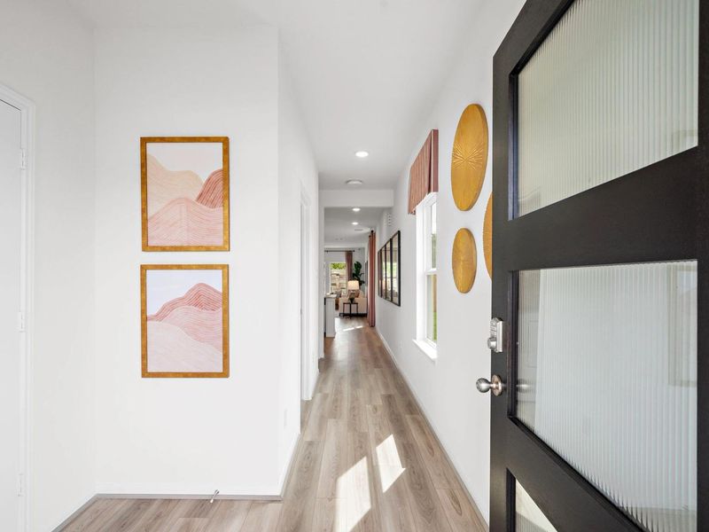 Furnished interior in a model home at The Villages at WestPointe in Dayton (Image 5).