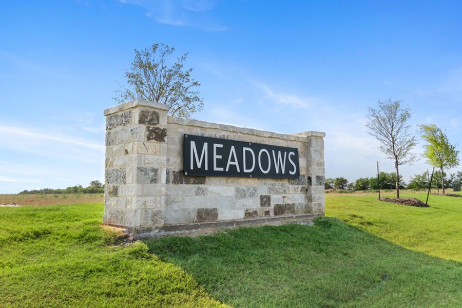 Monument Sign | The Meadows in Gunter, TX by Landsea Homes