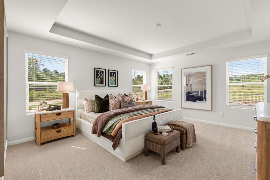 Furnished interior in a model home at Barrington in Zebulon (Image 5).