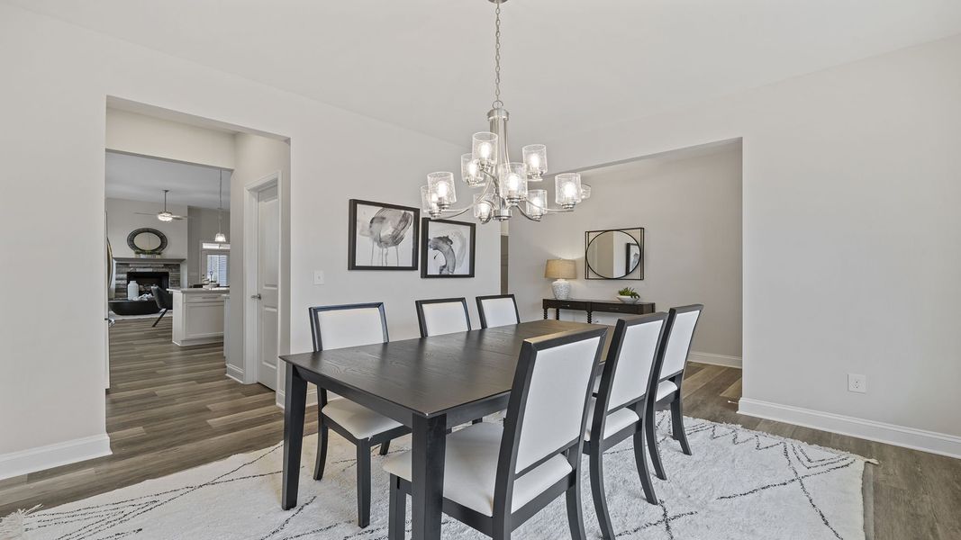 Furnished interior in a model home at Briargate in Fountain Inn (Image 6).