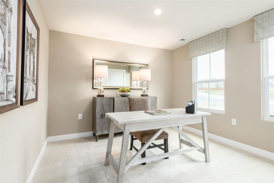 Furnished interior in a model home at Garrison Farms in Seneca (Image 13).